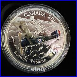 2016 $20 Fine Silver 1oz Canada Aircraft Of The First World War 3 Coin Set WithCas