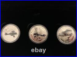 2016 Canada $20 Aircraft Of The First World War Set of 3 pure silver coins