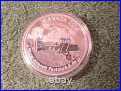 2016 Canada Coin Set Aircraft Of The First World War Proof Colourized