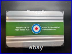 2016 Canada aircraft First World War WW1 3 coinfine silver. 999 with metal case