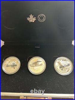 2016 Canada aircraft of the First World War WW1 3 coins set with metal case