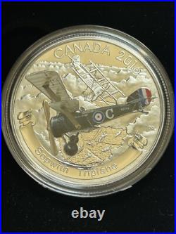 2016 Canada aircraft of the First World War WW1 3 coins set with metal case