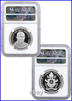 2016 Vatican World Day of Peace Silver Proof Coins NGC PF69 UC Set of 2