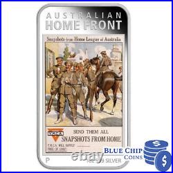 2017 $1 Australian Posters of World War I WWI Home League 1oz Silver Proof Coin