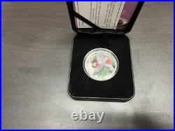 2017 $5 Silver Proof 3D Coin World of Parrots Pink & Grey Galah