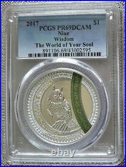2017 Niue $1 Wisdom- World of your Soul Proof Silver PCGS PF69 DCAM