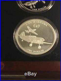2017 TUVALU 75th The World War II Warbirds Silver Dollar Collection 8 Coins