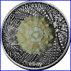 2017 World of evolution echinoidea 1 oz silver coin