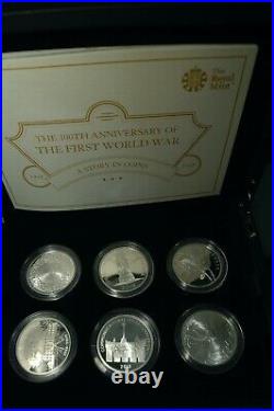 2018 100th Anniversary First World War A Story in Coins Five Pound £5 SILVER