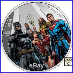 2018 $30Fine Silver Coin-Justice League(TM) World's Greatest Super Heroes(18287)