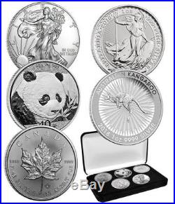 2018 5 X 1 Oz Silver World Class Coins Set