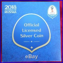 2018 Australia FIFA World Cup Soccer Official Silver Proof Coin RAM GIFT