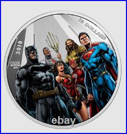 2018 Canada $20 Silver Coin World Greatest Superheroes Justice League