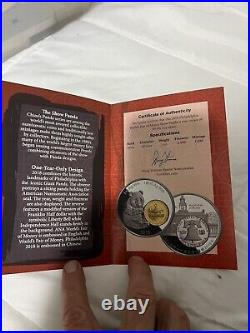 2018 Gilt China 1oz Silver Proof ANA Worlds Fair of Money Philadelphia NGC 69 FR