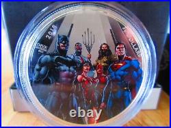 2018 JUSTICE LEAGUE World's Greatest Super Heroes 2oz Silver Coin $30 Canada RCM