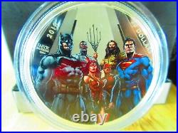 2018 JUSTICE LEAGUE World's Greatest Super Heroes 2oz Silver Coin $30 Canada RCM