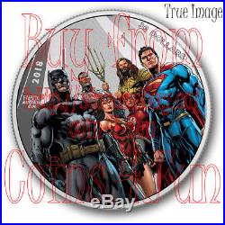 2018 Justice League Worlds Greatest Super Heroes $30 Pure Silver Coin by Fabok