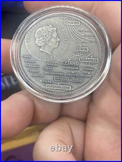 2018 Niue 2oz CRONUS Coin. 500 Minted Worldwide