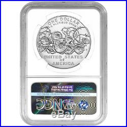 2018-P UNC $1 World War I Centennial Silver Dollar NGC MS70 Blue ER Label