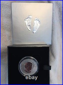 2018 Welcome to the World Silver $10 Coin Canada Baby Feet. & Born In 2018 Coins