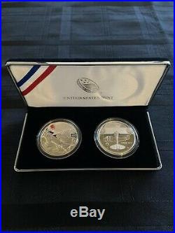 2018 World War I Centennial 2 oz. Silver and Air Service Medal Set U. S. Mint