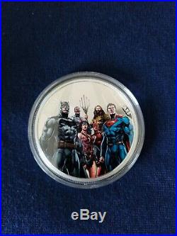 2018 World's Greatest Superheroes- $ 30 2 oz Silver Coin The Justice League