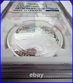 2019 Australia 1oz 1626 New Map of the World Proof Domed Silver Coin NGC PF70
