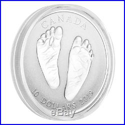 2019 Canada Welcome To The World Born Baby Gift 10$ 99.99% Pure Silver Coin