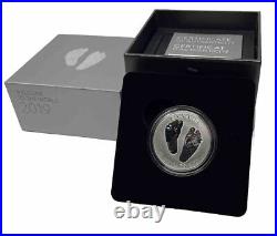 2019 Fine silver 1/2oz Canada $10 Welcome To The World Baby Feet Coin #33-11