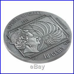2019 Ghana 2 Ounce Leonardo da Vinci World's Greatest Artists Silver Coin