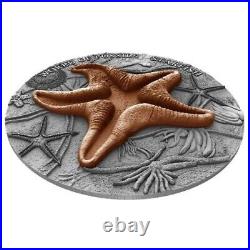 2019 Starfish World of fossils 1 oz silver coin