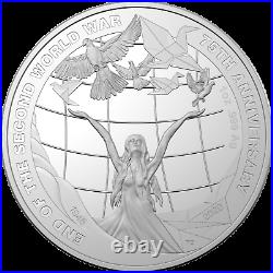2020 $5 1oz Silver Proof Coin 75th Anniversary of the End of World War II