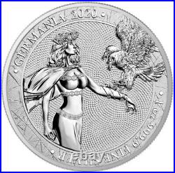 2020 5 Mark GERMANIA World Money Fair 1 Oz Silver Coin