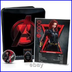 2020 Black Widow Marvel Silver Coin