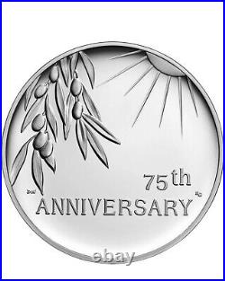 2020 END OF WORLD WAR II 75th ANNIVERSARY AMERICAN EAGLE SILVER MEDAL Sealed