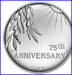 2020 END OF WORLD WAR II 75th ANNIVERSARY AMERICAN EAGLE SILVER MEDAL UNOPENED
