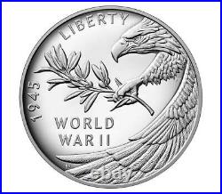 2020 End of World War 2, 75th Anniversary. 999 Fine Silver Coin