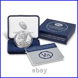 2020 End of World War 2 75th Anniversary American Eagle Silver Proof Coin 20XF
