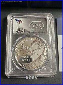 2020 End of World War 2 II 75th Anniversary Silver Medal Eagle PCGS PR69 DCAM FS
