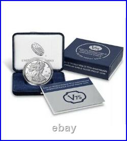 2020 End of World War II 75th Anniversary American Eagle Silver Proof SHIPS ASAP