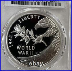 (2020) End of World War II 75th Anniversary Silver Medal PCGS PR69DCAM Proof