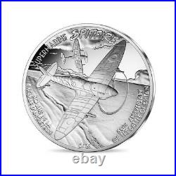 2020 France 10 Euro Spitfire Proof Silver Coin World War II Romain Hugault