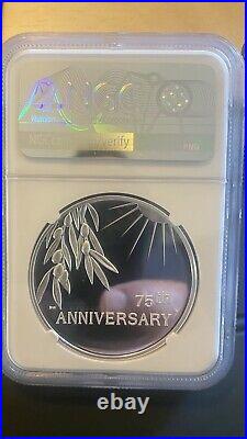 (2020) P Ngc Pf69 End Of World War 2 75th Anniversary 1 Oz Silver Medal