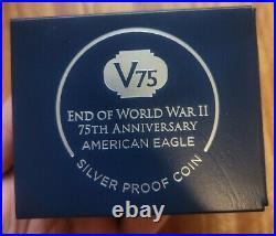 2020 W End World War II 75 American Silver Eagle V75 NGC PF70 IWO JIMA LABEL! 0