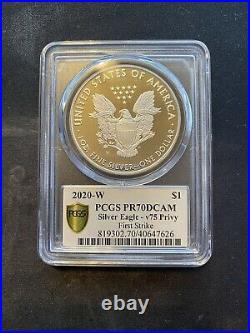 2020-W End of World War II 75th Anniversary American $1 Silver Eagle PCGS PR70