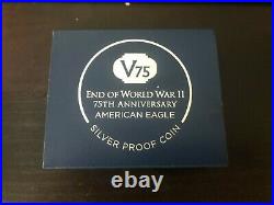 2020 W End of World War II 75th Anniversary American Eagle Silver PCGS PR69 20XF