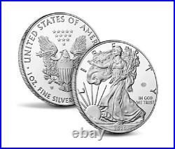 2020 W End of World War II 75th Anniversary American Eagle V75.999 Silver