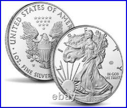 2020 W End of World War II 75th Anniversary American Eagle V75.999 Silver Coin