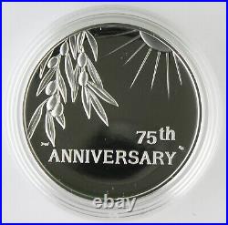 2020 W End of World War II 75th Anniversary Silver Proof Medal +BOX & COA