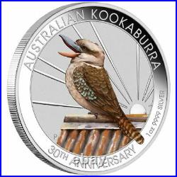 2020 World Money Fair Berlin Show Special Kookaburra 1oz Silver Coloured Coin
